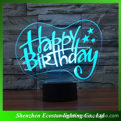 Birthday Gift Illusion 3D LED Night Light,3D Illusion Night Light